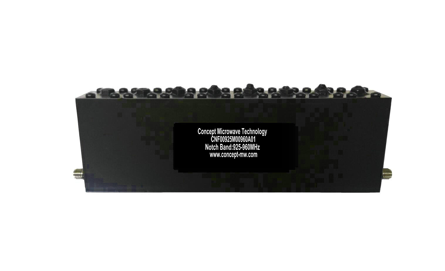 High Quality Cavity Notch Filter with 40dB Rejection from 925MHz-960MHz ...